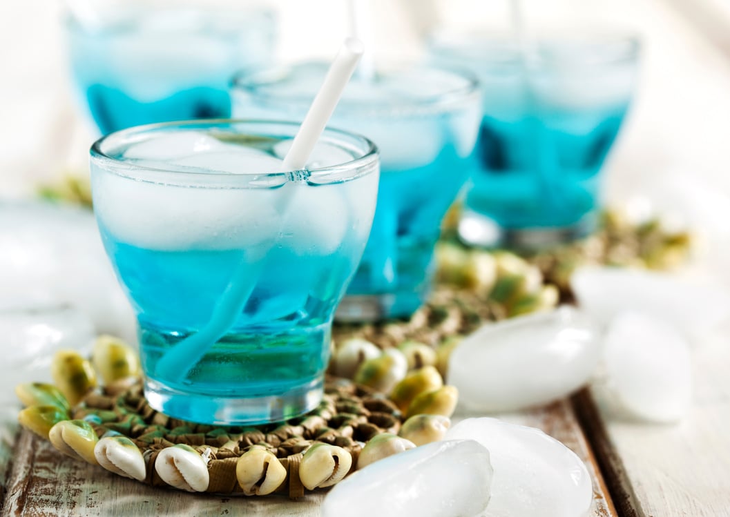 Blue Curacao cocktail