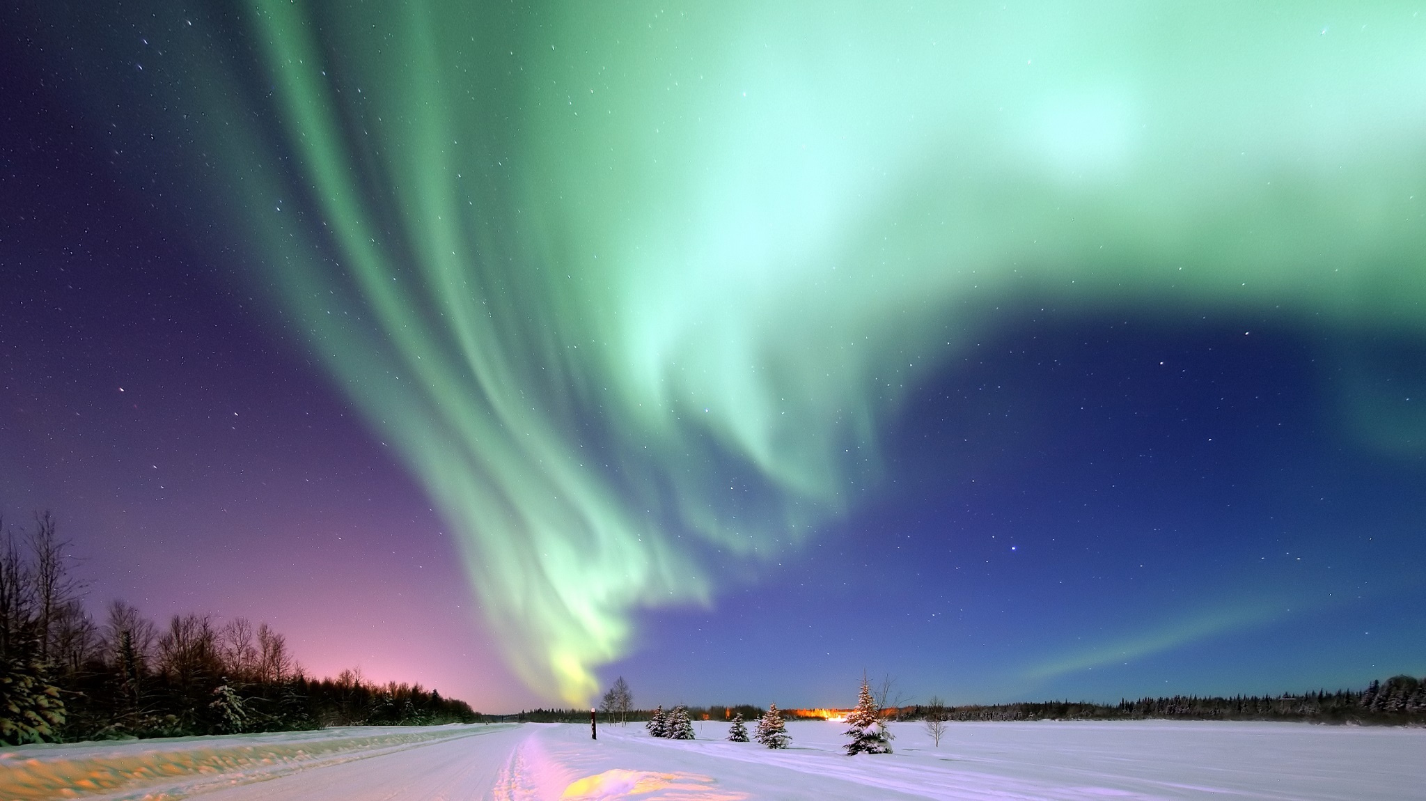 Northern Lights in the Sky